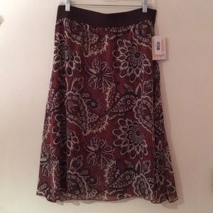 LuLaRoe Lola Midi Skirt, Large